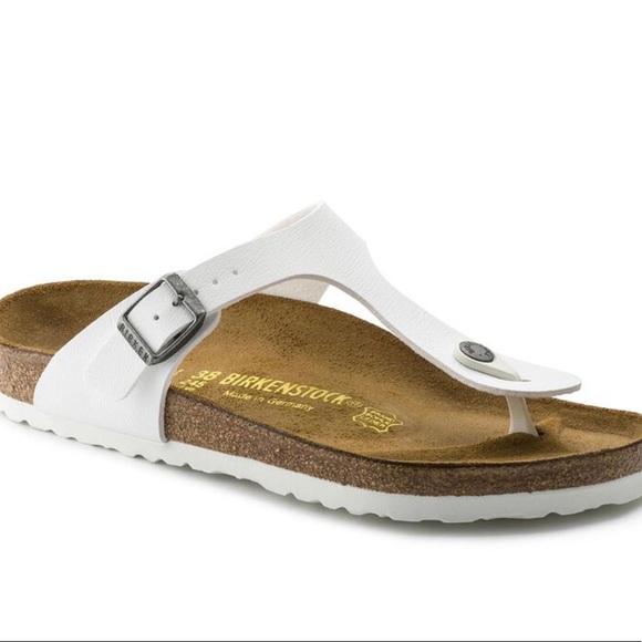 Birkenstock Shoes - Birkenstock Gizeh Sandals White